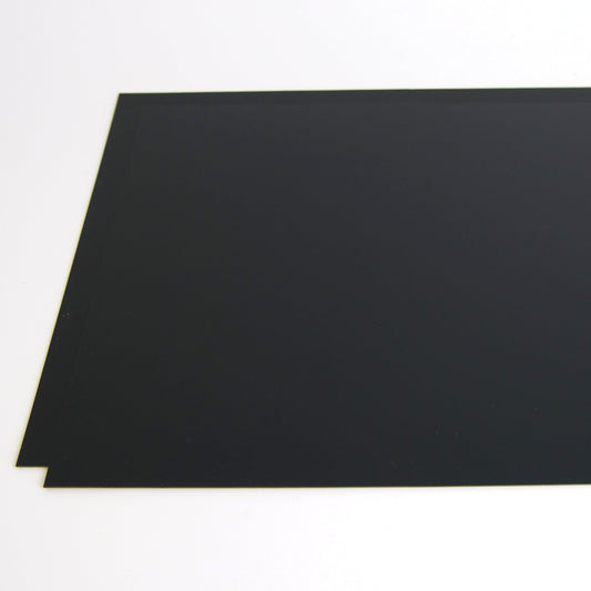 Black PolyStyrene sheets (2) .03" .762mm