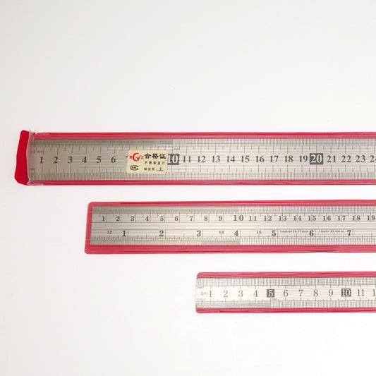 Stainless Steel Ruler 3 Pack  15cm/6"  30cm/12" 40cm/16"