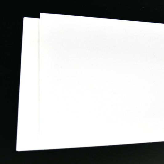 White PolyStyrene sheets (2) .03" .762mm